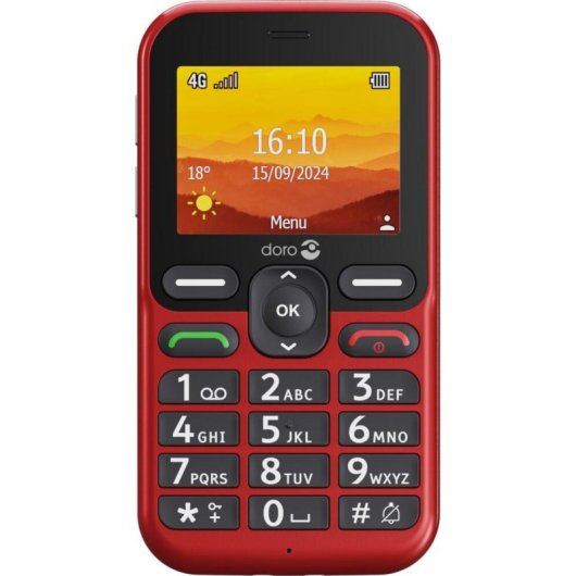 Telemóvel Doro Leva L10 4G 2,4" 2MP Vermelho