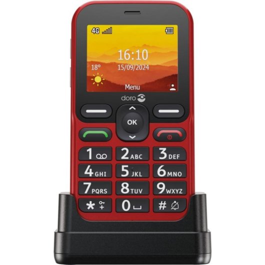 Telemóvel Doro Leva L10 4G 2,4" 2MP Vermelho