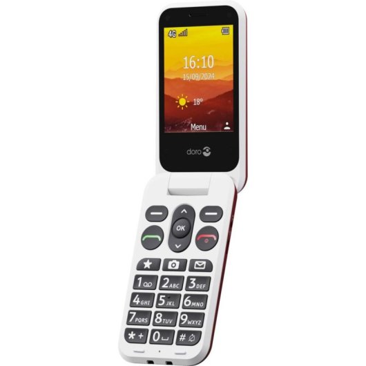 Telemóvel Doro Leva L20 Vermelho Branco 2,8 4G SIM Única