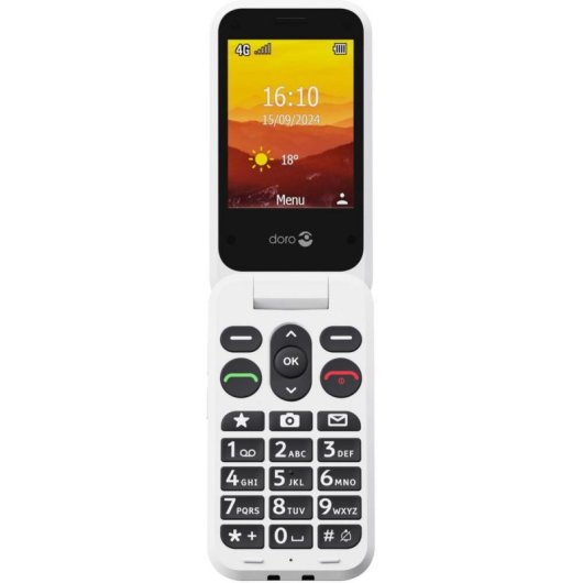 Téléphone Doro Leva L30 4G Concha SIM unique 2,8 pouces Noir Blanc