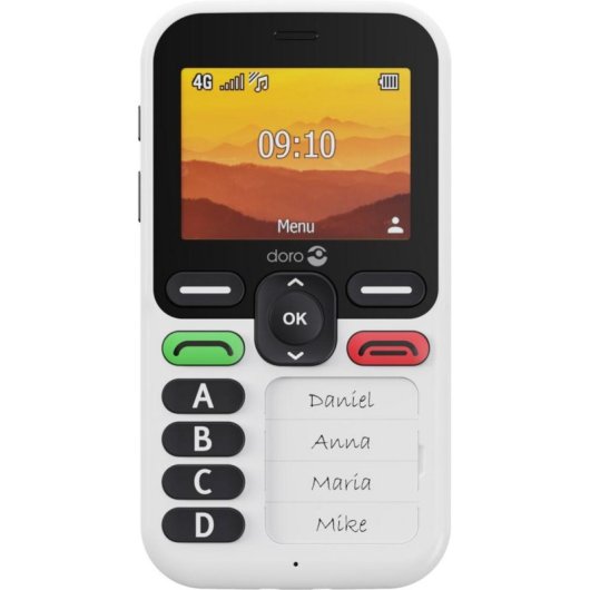 Handy Doro Leva X10 4G 2 MP Graphit 2,4 Zoll