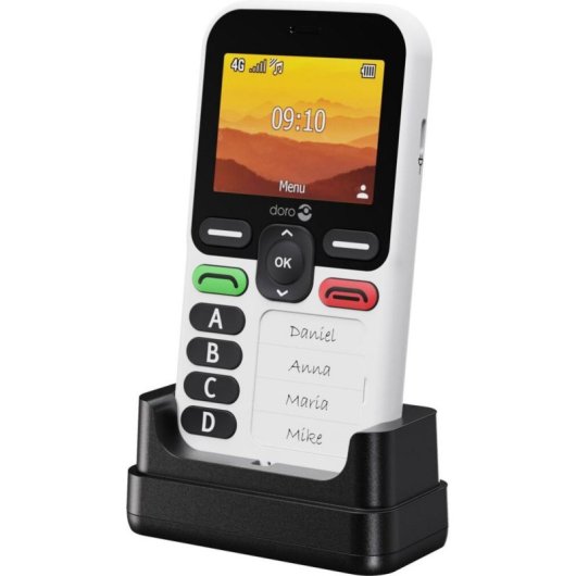 Handy Doro Leva X10 4G 2 MP Graphit 2,4 Zoll
