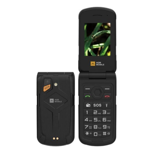 Telemóvel AGM M10 resistente Dual SIM 2.4 Bluetooth IP68 IP69 Preto