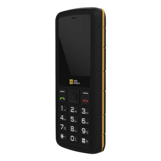 Mobile AGM M9F 4G Double SIM IP68 IP69 2,4 pouces Noir Orange