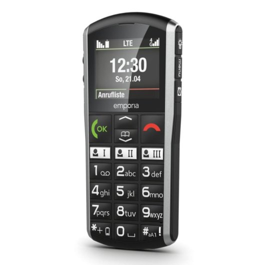 Telemóvel Emporia SIMPLICITY-LTE 4G IP54 Bluetooth Rádio FM Preto Prata