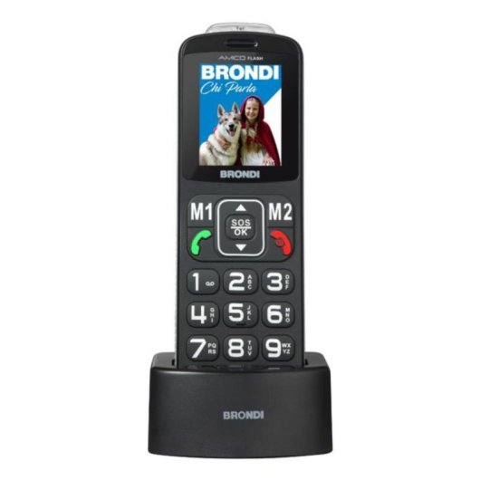 Téléphone mobile Brondi Amico Flash Dual SIM Bluetooth 2 pouces Noir
