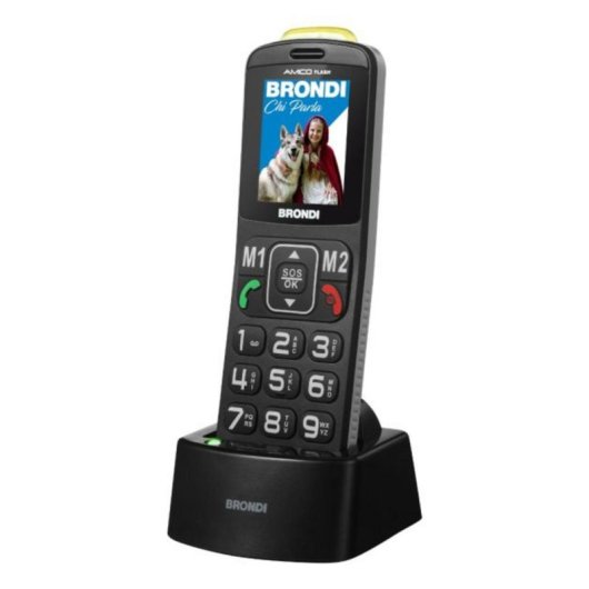 Téléphone mobile Brondi Amico Flash Dual SIM Bluetooth 2 pouces Noir