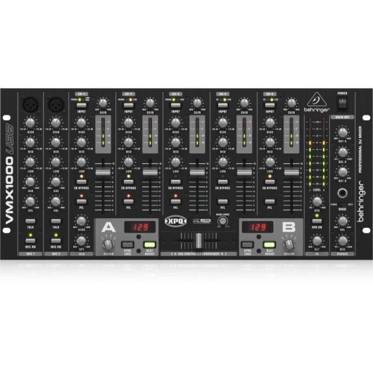 Mesa de Mezclas DJ Behringer VMX1000USB 7 canales USB LCD XLR AC