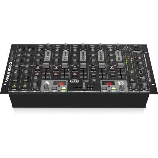 Mesa de Mezclas DJ Behringer VMX1000USB 7 canales USB LCD XLR AC