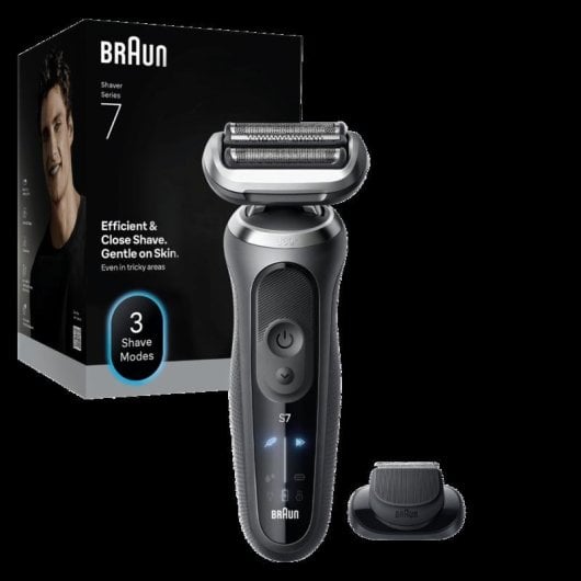 Afeitadora Facial Braun Series 7 72-G1200s Inalámbrica 60min Seco y Mojado 3 Láminas Carga Rápida