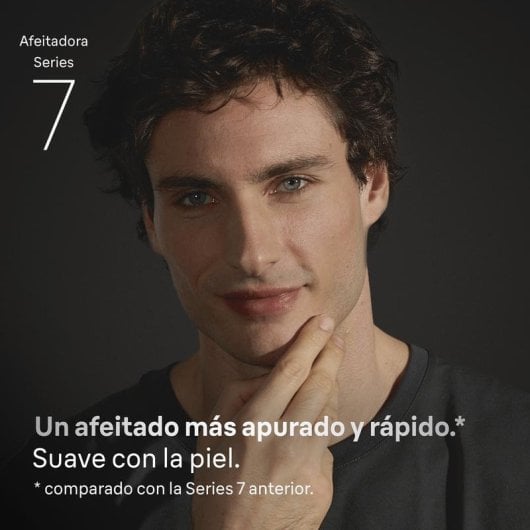 Afeitadora Facial Braun Series 7 72-G1200s Inalámbrica 60min Seco y Mojado 3 Láminas Carga Rápida