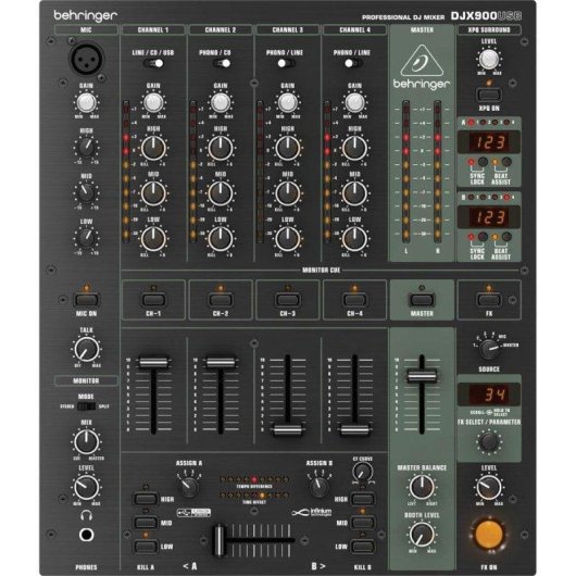 Mixer Behringer DJX900 USB 5 canali Effetti Digitali USB