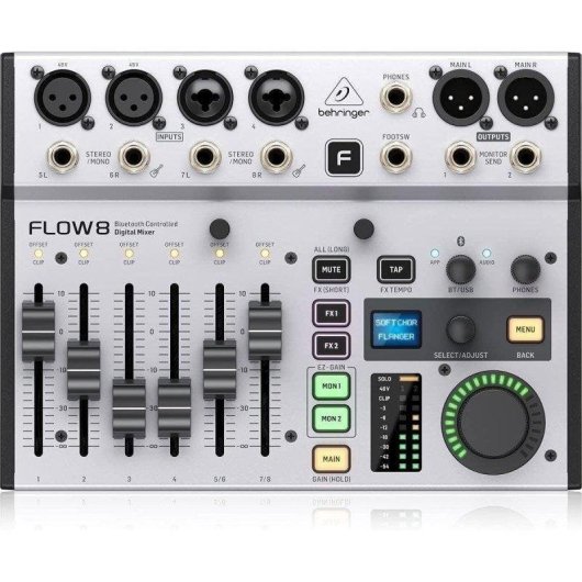 Table de mixage Behringer Flow 8 digital 8 entrées Bluetooth USB effets