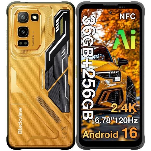 Blackview Fort 5 4G 12GB 256GB 6.78" Orange