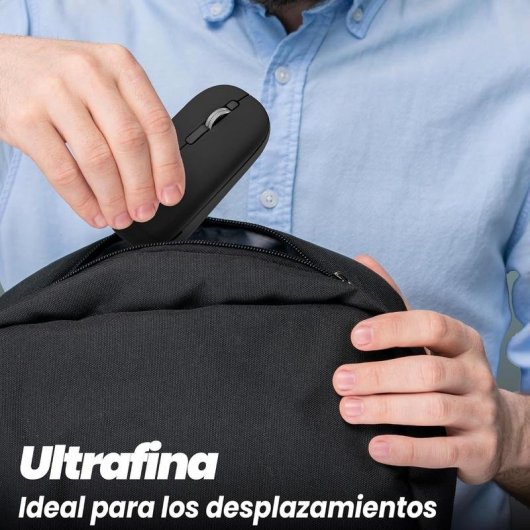 Mouse TnB MWCOLORBK3 Bluetooth USB 2 Tasti Nero Ultrafine Ambidestro