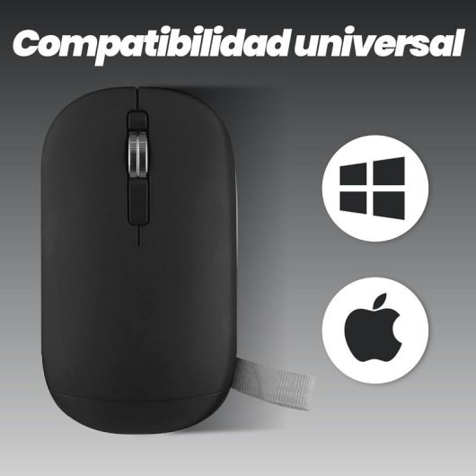 Mouse TnB MWCOLORBK3 Bluetooth USB 2 Tasti Nero Ultrafine Ambidestro