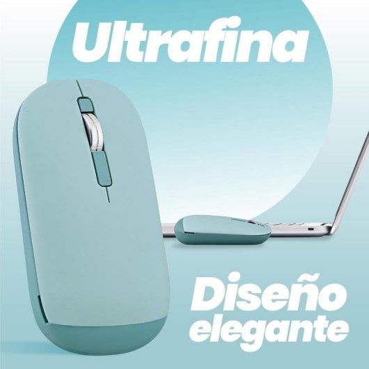 Ratón TnB MWCOLORBL3 Bluetooth USB-A 4 Pulsanti Blu Ultrafine