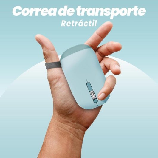 Ratón TnB MWCOLORBL3 Bluetooth USB-A 4 Pulsanti Blu Ultrafine