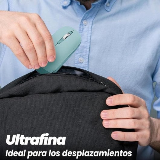 Ratón TnB MWCOLORBL3 Bluetooth USB-A 4 Pulsanti Blu Ultrafine