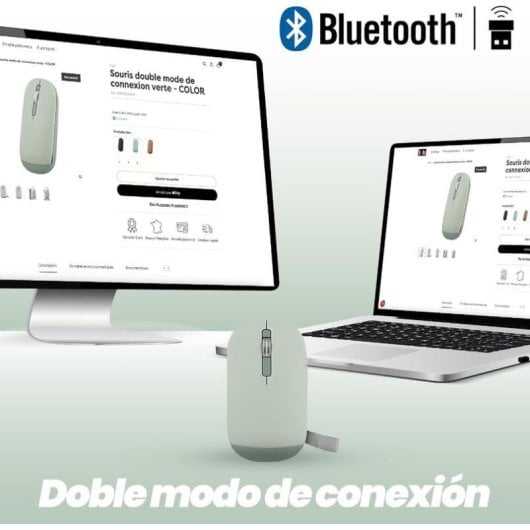 Ratón TnB MWCOLORGN3 Bluetooth USB 1600DPI Verde Ambidestro Ultrafine