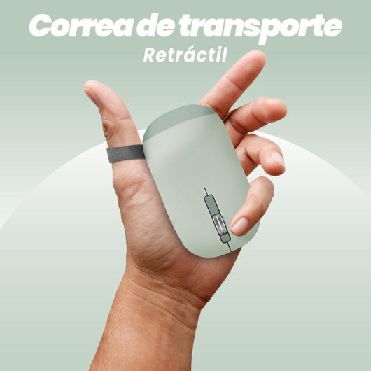 Ratón TnB MWCOLORGN3 Bluetooth USB 1600DPI Verde Ambidestro Ultrafine