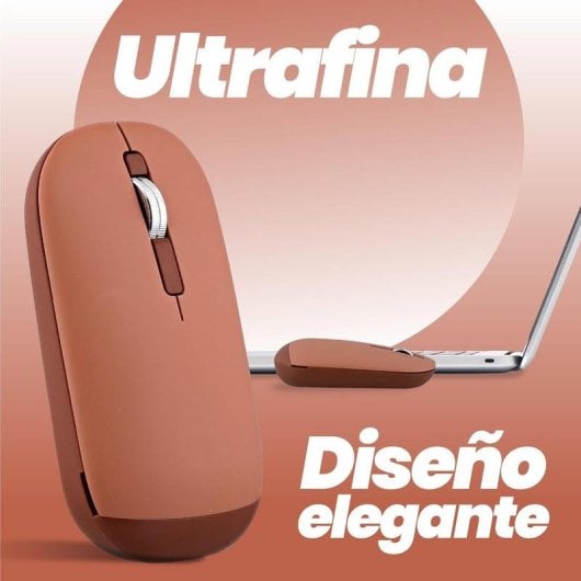 Ratón TnB MWCOLORRD3 Bluetooth USB 3 Pulsanti Rosso Ultrafine
