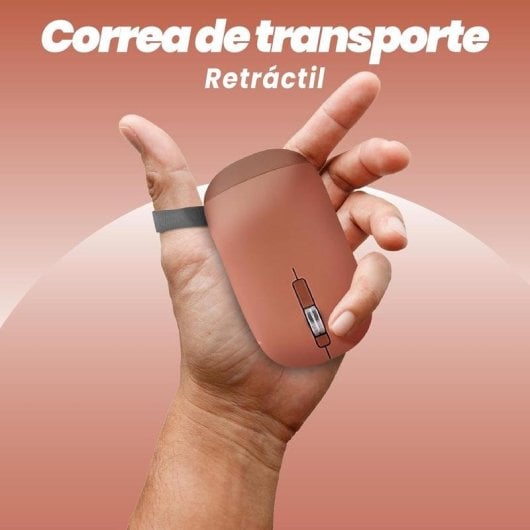 Ratón TnB MWCOLORRD3 Bluetooth USB 3 Pulsanti Rosso Ultrafine