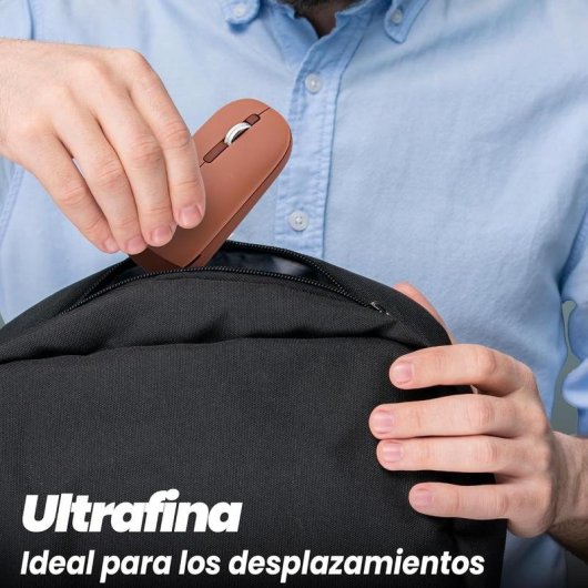 Ratón TnB MWCOLORRD3 Bluetooth USB 3 Pulsanti Rosso Ultrafine