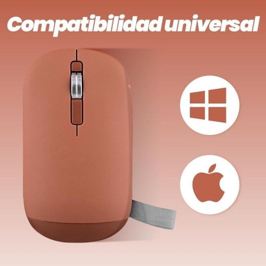 Ratón TnB MWCOLORRD3 Bluetooth USB 3 Pulsanti Rosso Ultrafine