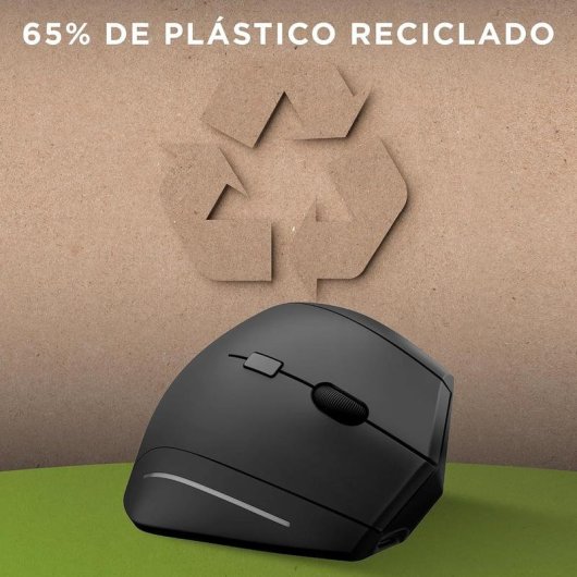 Ratón TnB MWERGOVBTR Bluetooth Wireless 1600 DPI Nero Ergonomico 6 Pulsanti