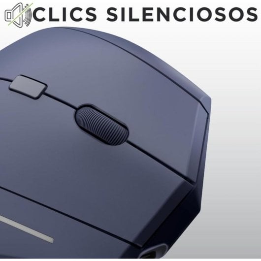 Ratón TnB Vertical Ergonomico Wireless Bluetooth 1600DPI Blu Ricaricabile