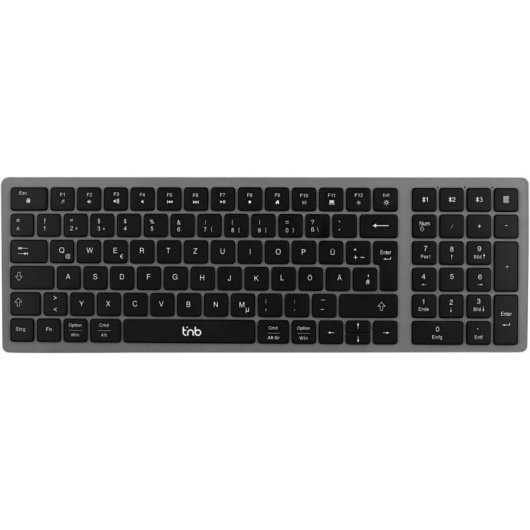 Tastiera TnB Ultra Slim BT Ricaricabile QWERTY Spagnolo 3 Dispositivi