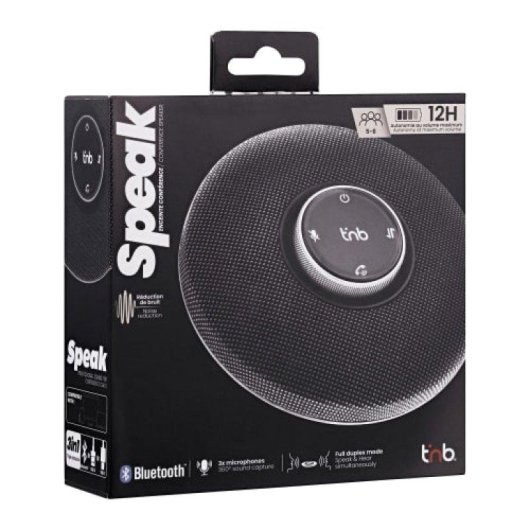 Altifalantes TnB Conferência Bluetooth USB-A USB-C Full Duplex 360° 3 microfones