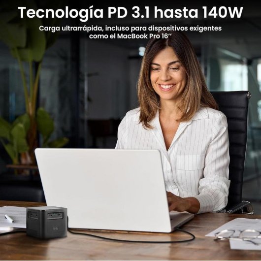 Stazione di ricarica TnB CHCONF380W 8 porte 380W PD 3.1 USB-C USB-A nero