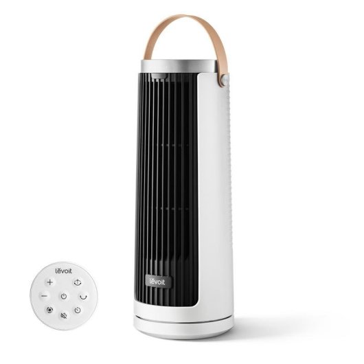 Ventilador Torre Levoit Windi Mini Plus Blanco Temporizador Ultra Silencioso Compacto