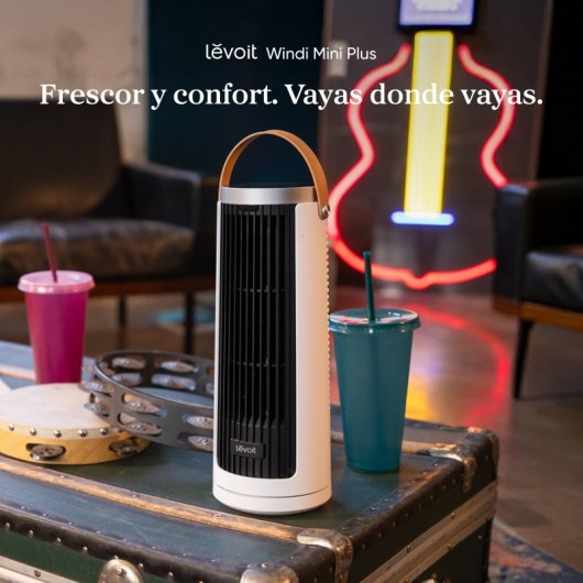 Ventilateur Colonne Levoit Windi Mini Plus Blanc Ultra Silencieux Minuterie Compact