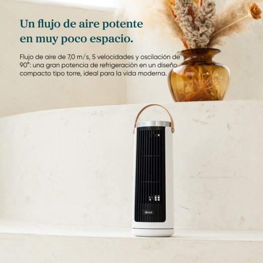 Ventilateur Colonne Levoit Windi Mini Plus Blanc Ultra Silencieux Minuterie Compact