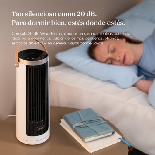 Ventilateur Colonne Levoit Windi Mini Plus Blanc Ultra Silencieux Minuterie Compact