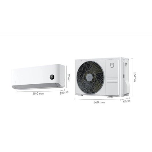 Aire Acondicionado Split 1x1 Xiaomi Mijia ASH-12WO/N1C3-EU 3.010 Frigorías A+++ Bomba de Calor WiFi Control por Voz