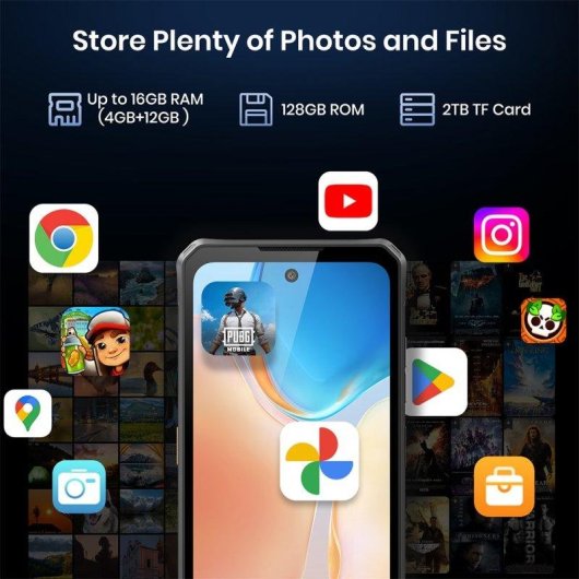 Fossibot F114 4G 4GB 128GB 6.67" Schwarz