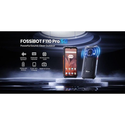 Fossibot F110 Pro 5G 8GB 128GB 6.75" Preto
