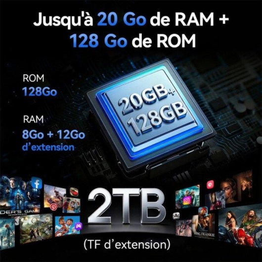 Fossibot F110 Pro 5G 8GB 128GB 6.75" Preto