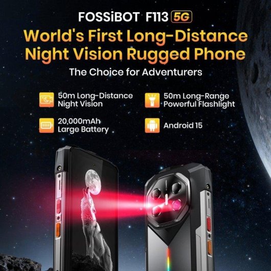 Fossibot F113 5G 12GB 256GB 6.78" Preto