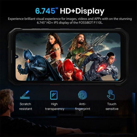 Fossibot F110L 4G 4GB 128GB 6.75" Schwarz