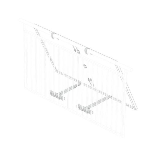 Support Panneau Solaire EcoFlow Balcon Treillis Compact Léger Résistant