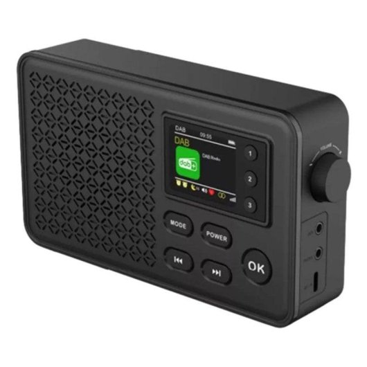 Radio portative Denver DAB-57 Bluetooth DAB+ FM 10 W écran 1,77" USB-C