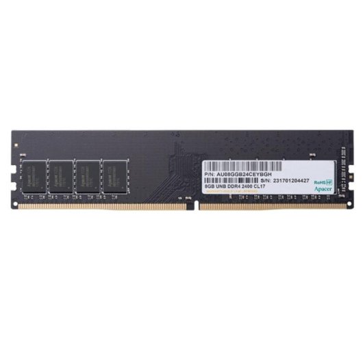 Mémoire RAM Apacer EL.08G2V.GNH 8Go 1x8Go DDR4 2666MHz CL19 DIMM Unbuffered