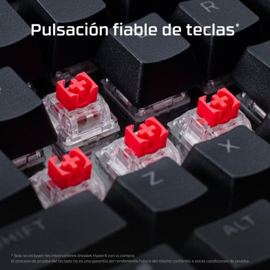 Teclado HyperX Alloy Rise 75 compacto 75% mecânico gaming RGB personalizável
