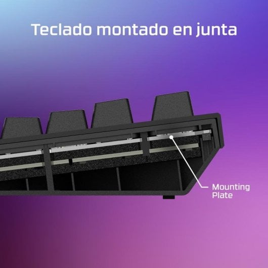 Teclado HyperX Alloy Rise 75 compacto 75% mecânico gaming RGB personalizável