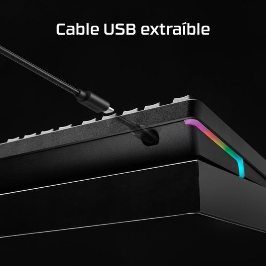 Teclado HyperX Alloy Rise 75 compacto 75% mecânico gaming RGB personalizável